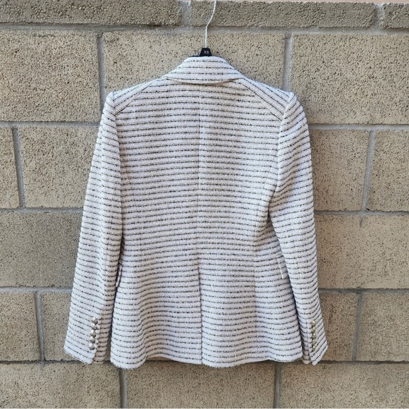 Brand Veronica Beard Dickey Blazer in Black & White Tweed - Picture 2 of 6